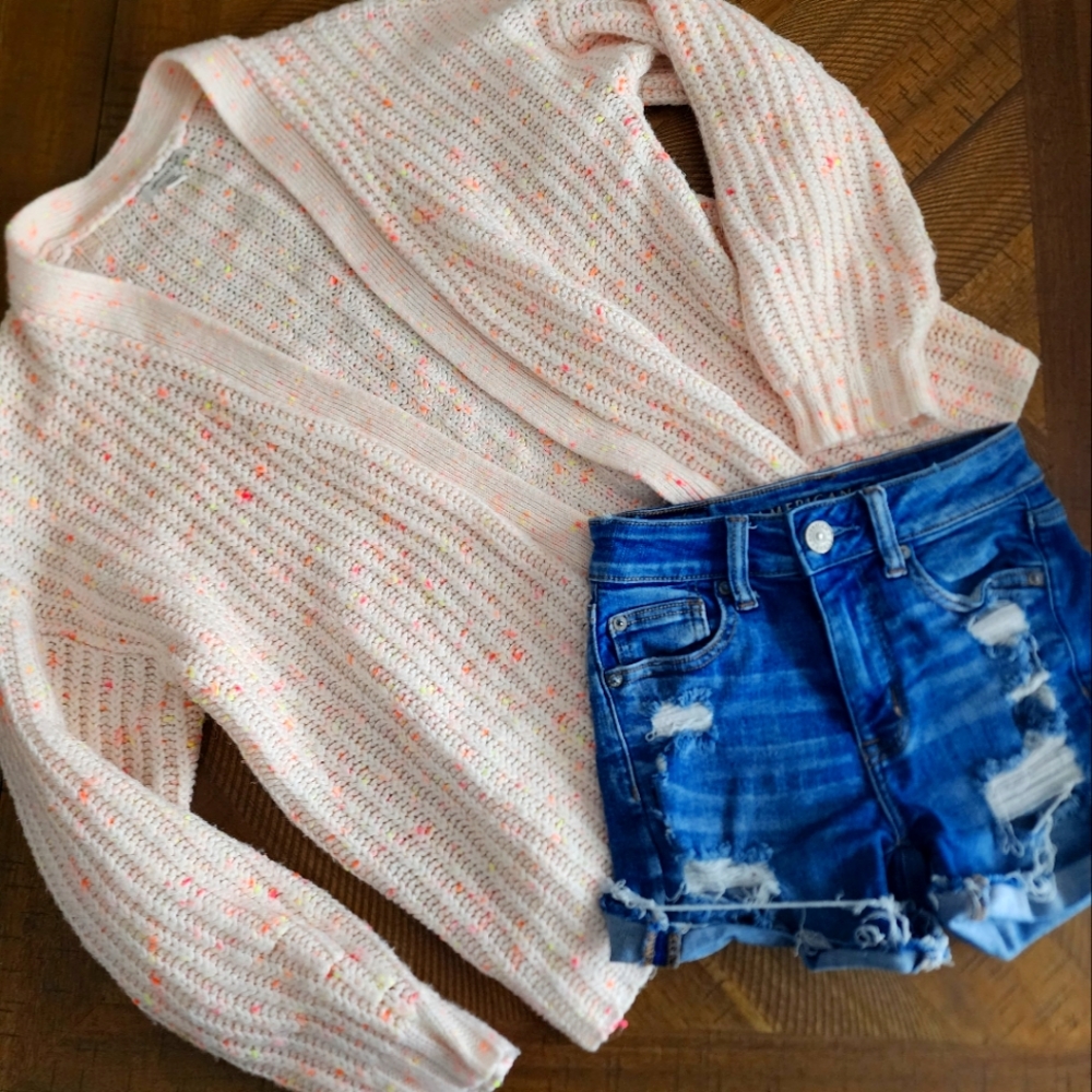 American eagle confetti cardigan